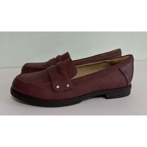 Dr. Scholl's Burgundy Leather Penny Loafers